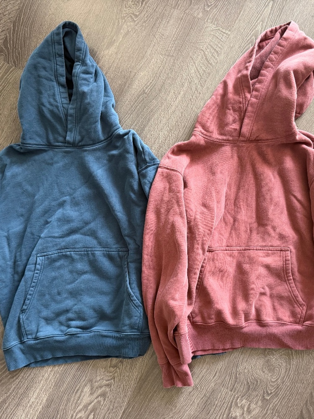 TNA Cozy Fleece Hoodie Bundle Blue L + Pink M | Aritzia